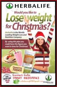Follow a Simple Plan and Loose the weight you want for christmas.